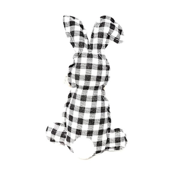 Rustic Gingham Easter Bunny Decorative Home Decor (Set of 4) - Picture 7 of 11